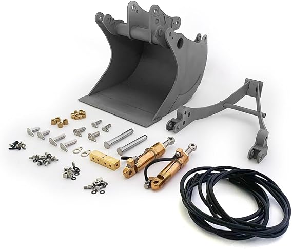 TOUCAN RC HOBBY LESU Grab Bucket for 1/14 RC Excavator ET35 Hydraulic Construction Vehicles Part