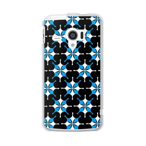 SECOND SKIN MHAK SUN Black x Blue Clear  for AQUOS PHONE ZETA SH-06Edocomo DSH06E-PCCL-298-Y375