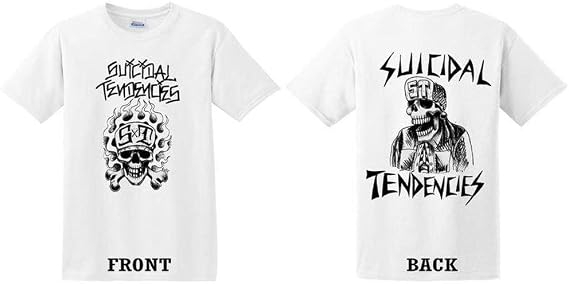 Suicidal Tendencies Official FlipSkull T-Shirt + Sticker