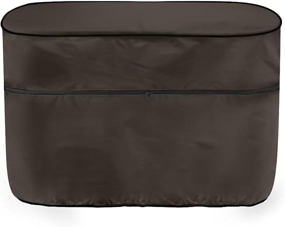 Coldinair Dark Brown Dual 20lb Propane Tank Cover Double for RV/Trailer/Camper,Waterproof Propane Gas Tank Cover,All Weather Protection