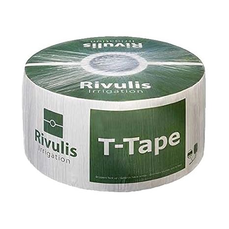 T-Tape 5/8" Drip Tape - Wall Thickness : 8 mil - Emitter Spacing : 12" - Flow Rate : 0.22 gpm/100ft - Roll Length : 7500 ft