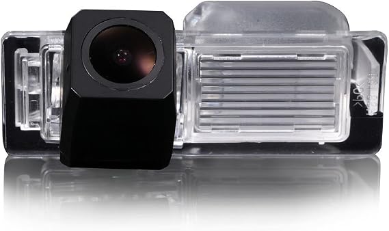 Rear View Back Up Reverse Parking Camera in License Plate Lighting Night Version (NTSC) for Saab 9-3/93/9-X/ 97X/ 9-4X /95/9-5 Chevrolet Cruze Aveo Buick Cadillac SRX/XTS/CTS (Model A= Clip)