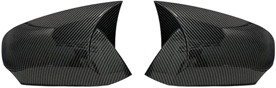 Car Rearview Mirror Shells Side For Fluance Için 2 Pieces ABS Plastic Bat Wing Mirror Covers Caps Rearview Case Cover Gloss Black Car Accessories