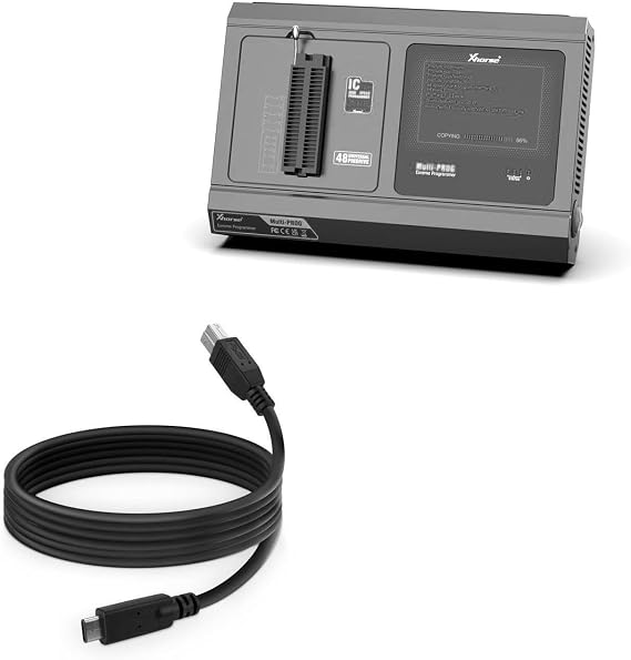 BoxWave Cable Compatible with Xhorse Multi-Prog Programmer - DirectSync - USB B to USB 3.1 Type C, USB B to C Sync Cable - 6ft - Black
