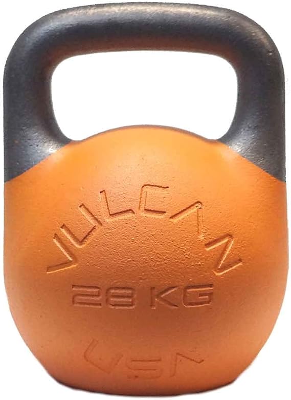 Vulcan Competition Kettlebell Ergonomic Steel Design with 35mm Wide Grip Handle | Ideal for Strength Training and Workouts | Suitable for All Hand Sizes