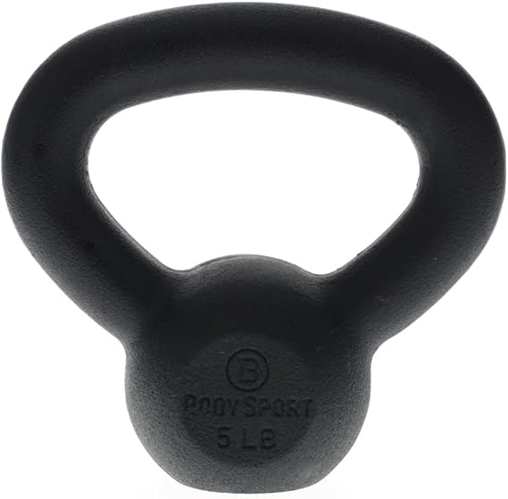 Body Sport Cast Iron Kettlebell - Professional Weight Training Equipment for Home & Gym Workouts