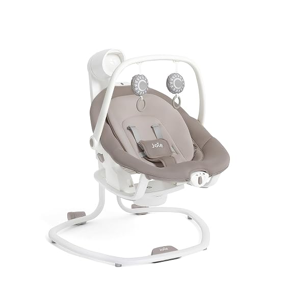 Joie Miso 2-in-1 Baby Swing & Portable Rocker, 6 Speeds, 3 Reclines