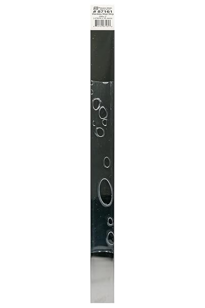 K&S 87161 Stainless Steel Strip, 0.018" Thick x 1" Wide x 12" Long, 1 Strip, Made in USA