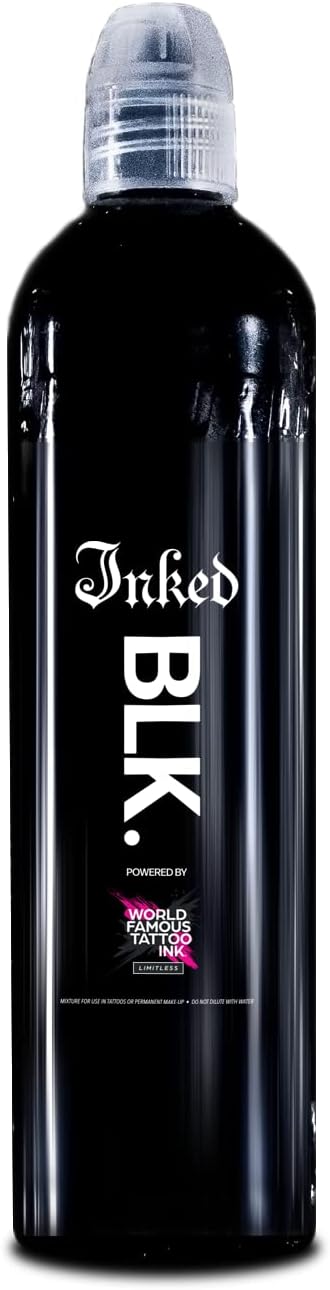 World Famous Tattoo Ink Inked BLK 8 oz