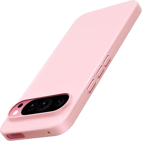 X-level for Google Pixel 9 Pro XL Case, Extra Slim 0.3 mm Thin Translucent Matte Finish Soft Phone Cover, Anti-Scratch Shockproof Case for Google Pixel 9 Pro XL, Pink