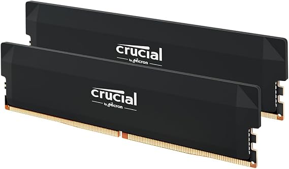 Crucial PRO Made by Micron Desktop Memory 32GB×2 DDR5-6400 Overclock CP2K32G64C40U5B Domestic Authorized Distributor