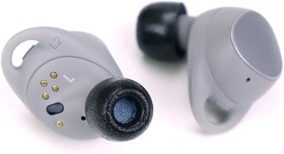 Comply Memory Foam Replacement Ear Tips, Black, Medium (3 Pairs)