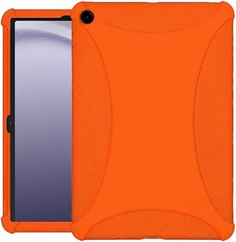 for Samsung Galaxy Tab A9+ (11") AMZER Shockproof Rugged Silicone Skin Jelly Cover - Orange