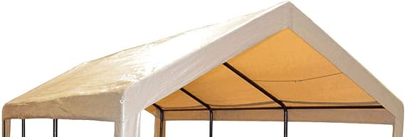 Impact Canopy Replacement Top for 10X20 Carport Canopy, Tan - Top Only