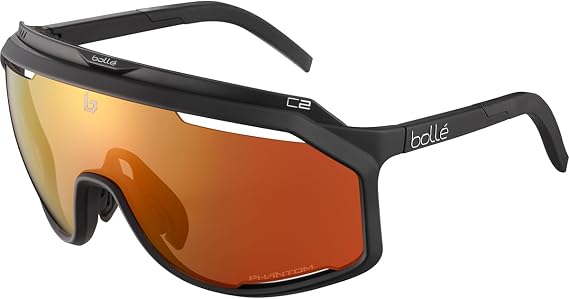bolle Sport Sunglasses Chronoshield Matte Black Phantom Brown Red