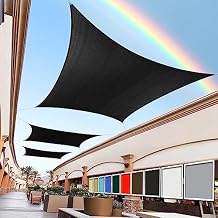 Royal Shade 10' x 24' Black Rectangle Square Sun Shade Sail Order to Make RTAPR1013 Canopy, UPF50+ 95% UV Blockage, 200GSM Commercial Standard Heavy Duty, (We Make Custom Size)