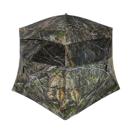 Ameristep Banshee Wide Bottom Extreme  Fire Retardant  75X75X66 Footprint  80 Shooting Width  66 HeightMO Country DNA XL