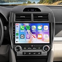 4Core 2G+64G Android Car Stereo for Toyota Camry 2012-2014 (No JBL), Wireless CarPlay Android Auto, 5G WiFi GPS, 10.1" 2.5D Touch Screen, Bluetooth FM RDS EQ SWC AHD Backup Camera