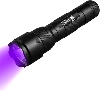 ULTRAFIRE Black Light UV Flashlight, Super Power UV 395-405 nm LED WF-502B Blacklight Flashlights for Leak Detector, Pet Urine Stain, Bed Bug (Not Included Batteries)