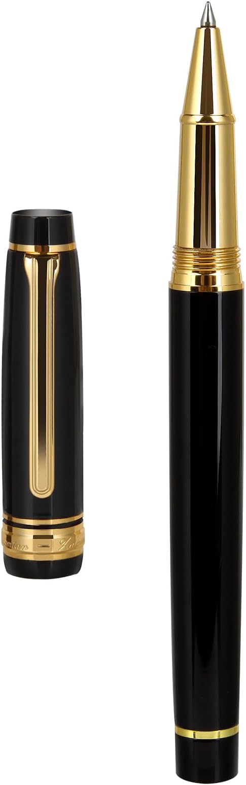 Premium Fountain Pen - Smooth Writing,Luxury Pen Set Gorgeous 24K Gold Accents,Travel Refillable Writing Pen Gift Set,Executive,Office, Elegant,Fancy, Nice Pens