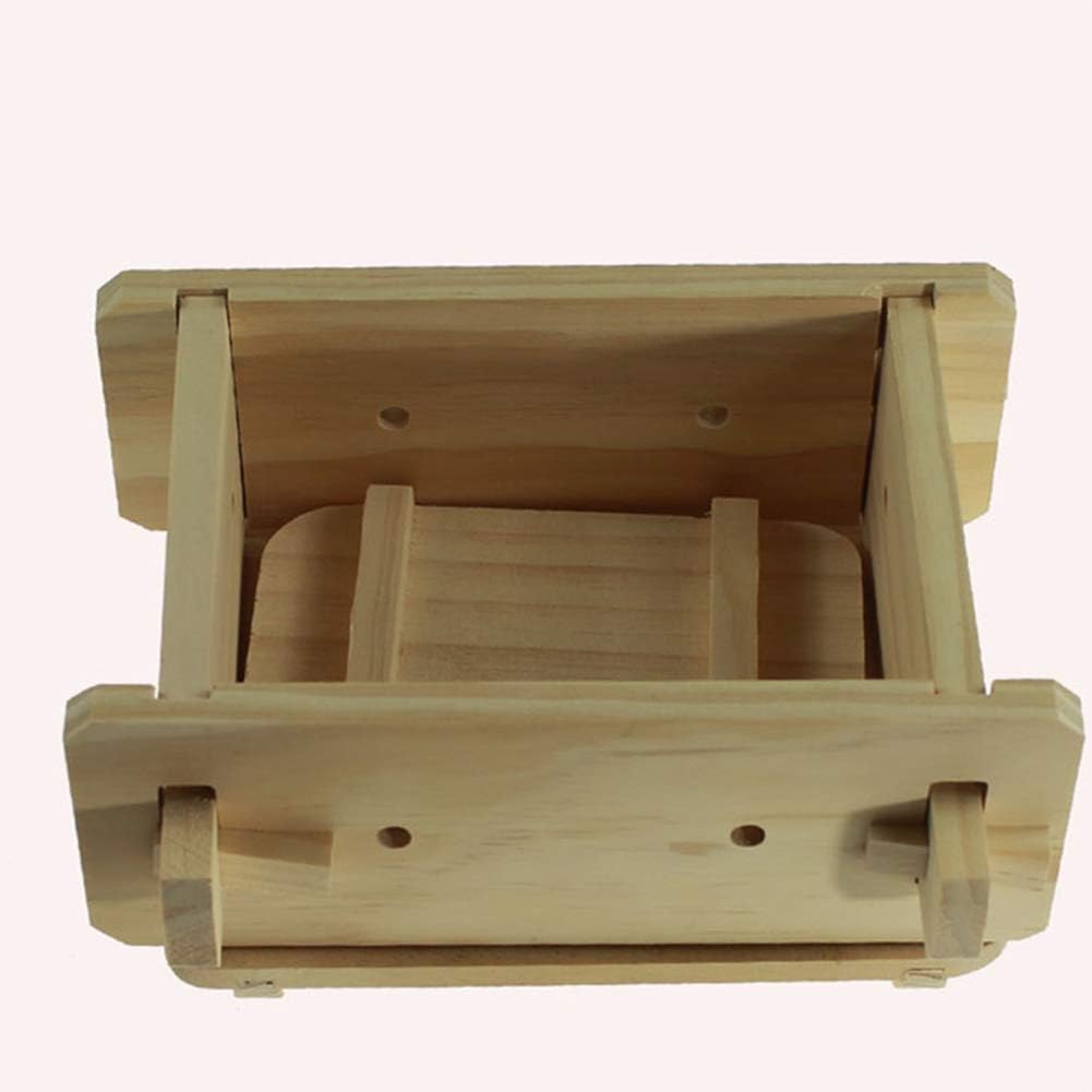 Tofu Press Mold Box Made of Wooden Curd Making Machine Tofu DIY Pressing Mould Kitchen Tool 16 x 12 x 9cm