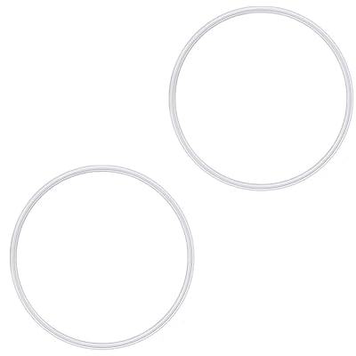 Rubber Gasket Replacement Ring Seal White O Ring Compatible with Magic Bullet MB-1001 Blenders 250W Gasket for Replacement Parts Seal Ring Cups Lids 2Pack