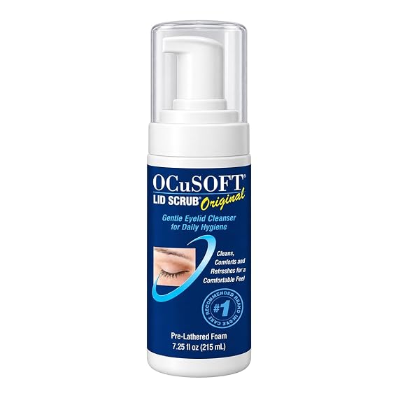OCuSOFT Lid Scrub Original Foaming Eyelid Cleanser 7.25 fl oz Foam Pump