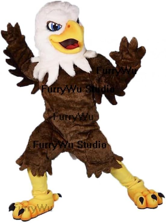 Fierce Eagle Mascot Costume Suit Birds Costumes & COOL FANS & COOL ICE VESTS