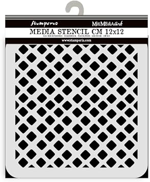 Stamperia KSTDS50 Scrapbook Pad, Black/White, 12 cm x 12 cm