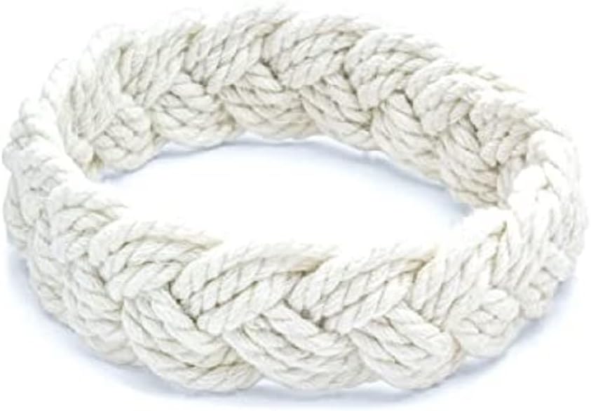 Artisan Owl White Cotton Sailor Knot Bracelet