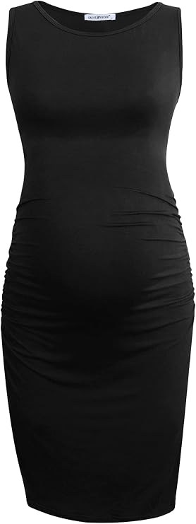 Smallshow Women's Sleeveless Maternity Dress