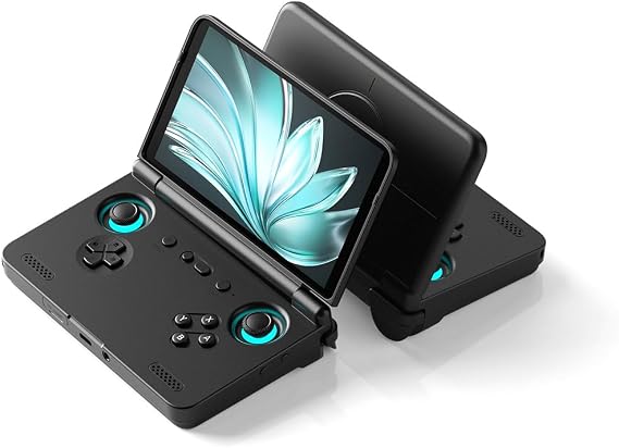 Pocket Flip 2 SD865 5.5-Inch Retro Handheld Android Game Console, Gifts and Toys for Adults (128G/Black)