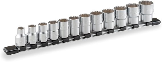 TONE Socket Set with Socket Holder 12-Point (Inch Size) HDB412 1/2" Inch Drive 12-Piece