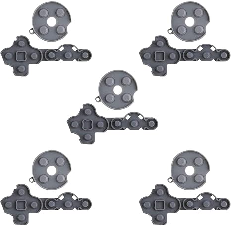5 Sets Silicone Conductive Rubber Pads for Xbox 360 Controller Replacement