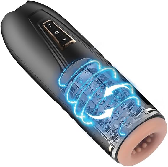 JITEM Fully Automatic Men's Fitness Equipment, 3 Speeds and 4 Frequencies, USB Fast Charging, Easy to Clean