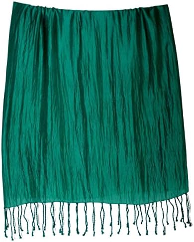 Royal Silk Jumbo Wrap Scarf with Fringes - 100% Mulberry Silk