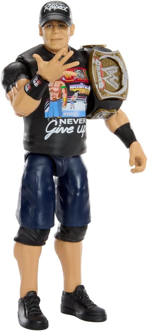 WWE John Cena Main Event Series Champions 2026 Action Figure with Title Belt, 6-inches | With Title Belt
