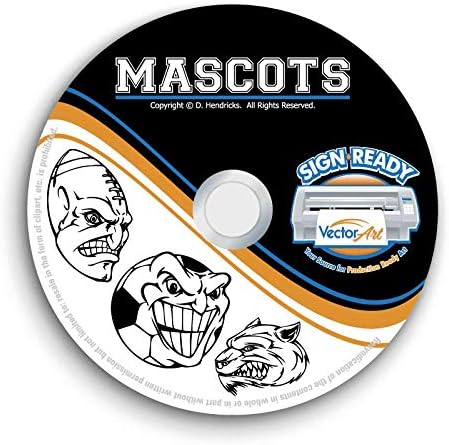 Sports Mascots Clipart-Vector Clip Art-Vinyl Cutter Plotter Images-T-Shirt Graphics CD