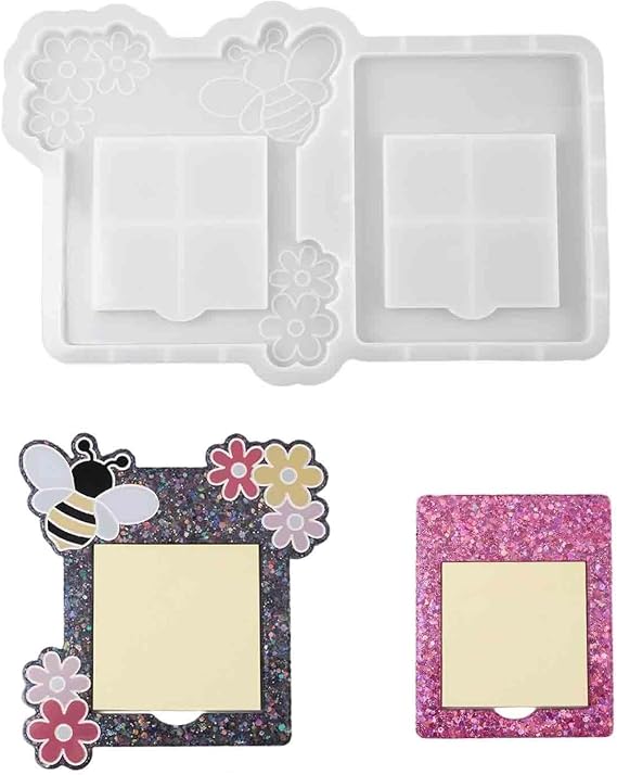 Silicone Resin Craft Sticky Note Shape Resin Frames Silicone Molds Present for Crafting