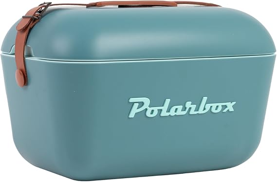 Polarbox クーラー レトロ ビーチ クーラー ヴィンテージ ピクニック ランチ ボックス バッグ ポータブル