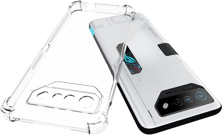 ROG Phone 7 Case, ROG Phone 7 Ultimate Case, Clear Soft Cover, Smartphone Case with Air Cushion and Square Impact Guard