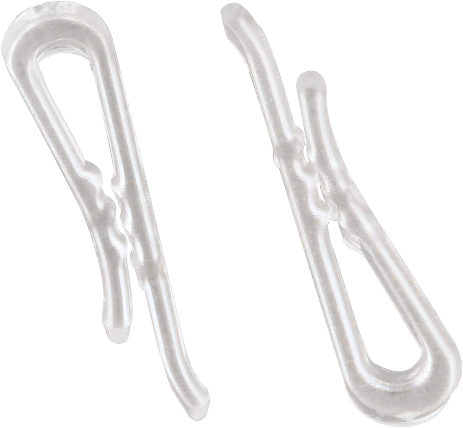 500pcs 38mm U Shape Transparent Plastic Alligator Clips Shirt Clips for Shirts, Ties, Pants and Dress
