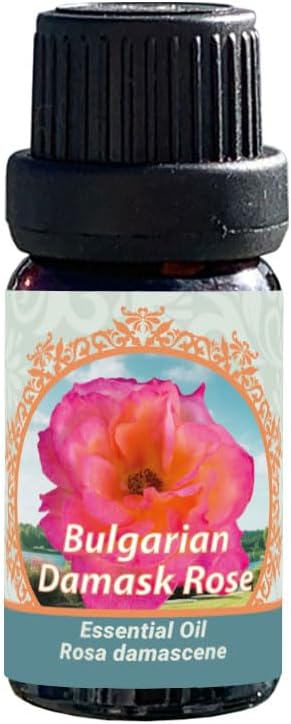 Flora Aromatics Bulgarian Damask Rose Essential Oil, 100% Pure Therapeutic Grade (Undiluted Natural) 0.33 FL.OZ/ 10ml