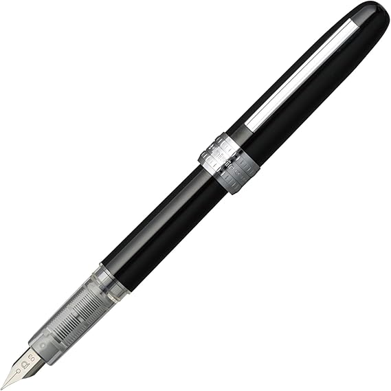 Platinum Fountain Pen, Plaisir Fine Nib, Black (PGB-1000-#1-F)