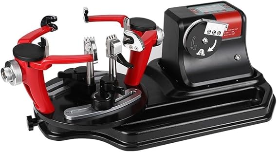 Badminton Racket Stringing Machine, Electric Desktop Racket Stringing Machine, 6-Point Synchronize, 3 Levels of Wire Pulling Speed, Automatic Induction, for Badminton Racket