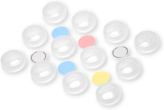 PAINTAUDIO Guitar Effect Pedal Footswitch Toppers, Plastic Guitar Pedal Footswitch Protection Caps, One-Step Installation, 12PCS/Set
