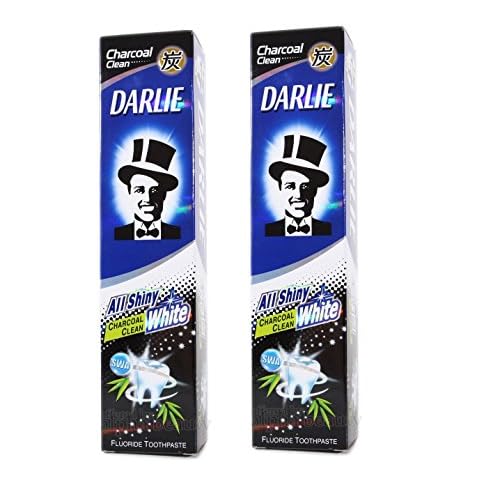 2 packs of Darlie Charcoal All Shiny Whitening Toothpaste
