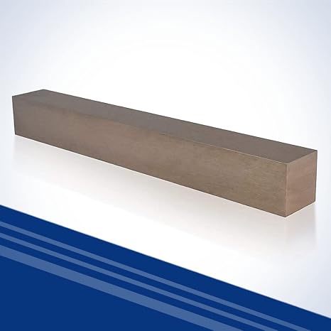 Premium Tungsten Copper Bar - 0.5 x 0.5 x 8 Inches - (75W25Cu, RWMA Class 11) - Exceptional Strength and Conductivity for Welding and Electrical Applications