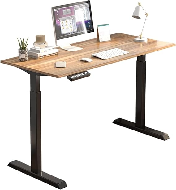 Pc Desk Electric Lift Table Standing Smart Office Workstation Simple Modern Desktop Computer Laptop Table Home Study Desk Study Table(A,1.2 Meters)