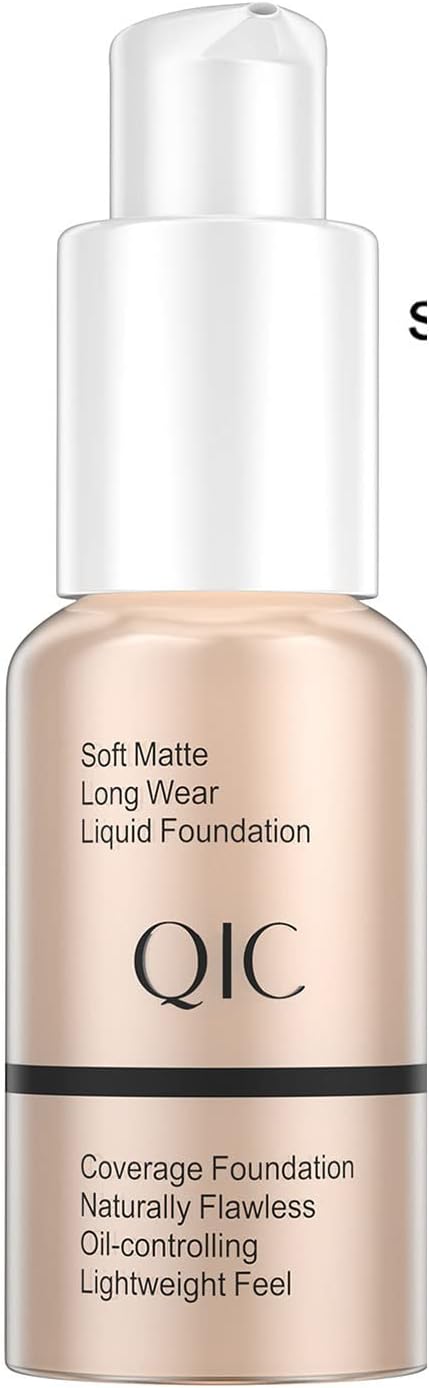 Lightweight Makeup Moisturizing Foundation Natural Concealer Foundation Liquid Full Coverage Buildable Foundation